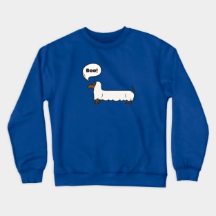 Ghost dachshund - Boo! Crewneck Sweatshirt